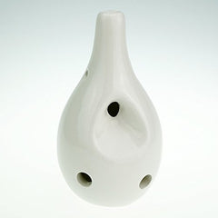 Hand Painting"Lotus" 6 Hole Ocarina,Alto C,Glazed Ceramic,Beautiful Design,Water Drop Style by OcarinaWind