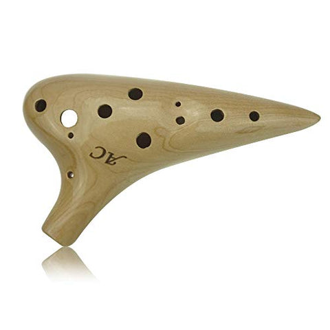 12 Hole Wooden Ocarina Alto C Maple Wood Wd12001