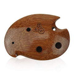 6 hole wooden ocarina elm or locust wood SSF,Exquisite Design,Mini Wooden Ocarina Necklace Music Instrument Gift Idea
