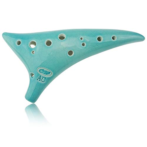 OcarinaWind® 12 Hole Sweet Potato Ocarina Pottery Ocarina in Alto C