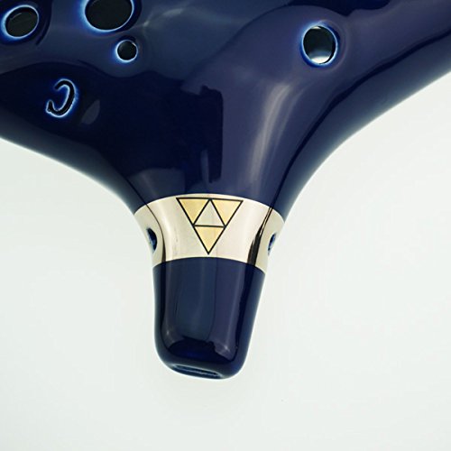 12 Hole Ocarina From Legend of Zelda Alto C Dark Blue for Any Level Available from OcarinaWind Music Instrument Gift Idea, Gift Idea