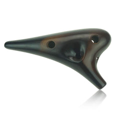"Forest Whisper" 12 Hole Ocarina Classic Straw Fire Masterpiece Collectible, Alto C Ceramic Ocarina - Highly Recommended Christmas Gift Idea by OcarinaWind Music Instrument Shop Owner