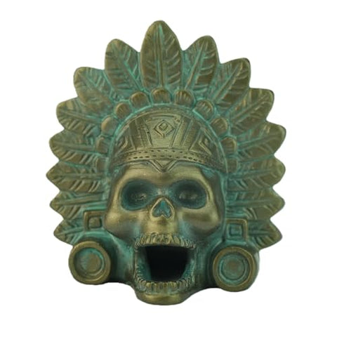 “OW” Aztec Death Whistle - Produces Loud Human-like Screams at high Decibels, 126+ Decibels Loud,Self Defense Whistle, Great Gift Idea (Antique Bronze)
