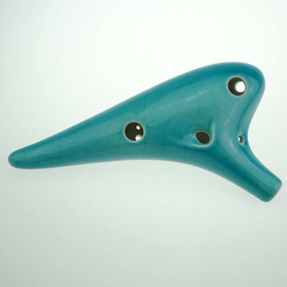 "The Voice of the Earth" 12 Hole Alto C Ocarina,Blue Ice Crack Burning Technology, Unique Design and Well Tuned,High Cost Performance,OcarinaWind®