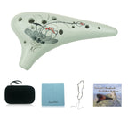 OcarinaWind "Lotus" 12 Hole Ocarina, Alto C Ocarina,hand Painting Lotus