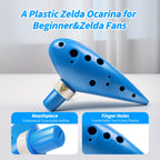 "Ocarina of Time" 12 Hole Plastic,12 Hole Alto C Ocarina,Unbreakable Plastic by OcarinaWind,Christmas Gift Idea