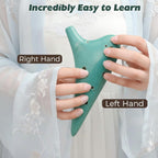 OcarinaWind® 12 Hole Ocarina Exquisite Craft of Blue Ice-crack Alto C,Tenor C Ocarina, Gift Idea