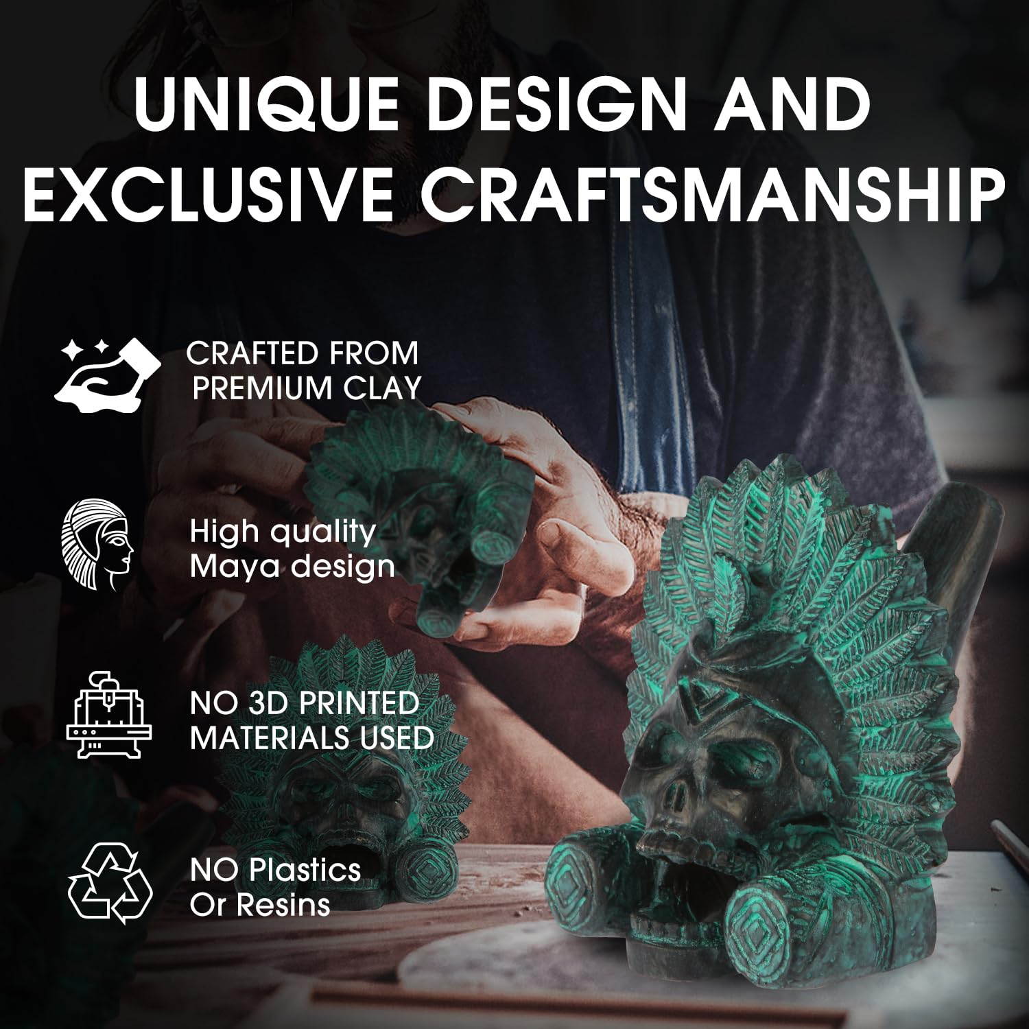 “OW” Aztec Death Whistle - Produces Loud Human-like Screams at high Decibels, 126+ Decibels Loud,Self Defense Whistle, Great Gift Idea (Ancient Bronze)