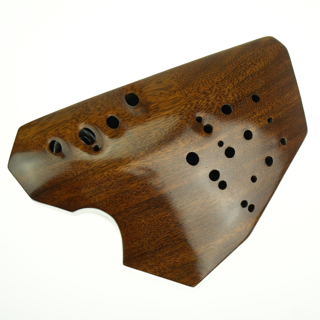 Chamber Key Bass Triple Chamber,key of C,Walnut Wooden Ocarina,WD33003 | OcarinaWind