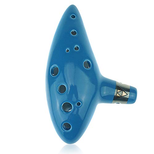 Ocarinawind 12 Hole Zelda Ocarina From Legend of Zelda Alto C Sky Blue Version Special Design Exclusive for Zelda Fans