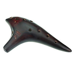 Special Design 12 hole Ocarina,Strawfire Pottery Ocarina,Alto C,Fit for Beginner and Professional Player