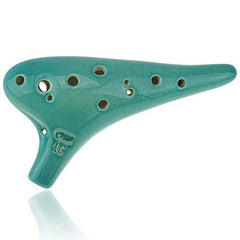 "The Voice of the Earth" 12 Hole Alto C Ocarina,Blue Ice Crack Burning Technology, Unique Design and Well Tuned,High Cost Performance,OcarinaWind