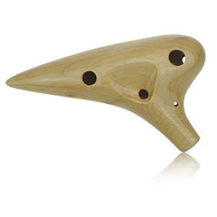 12 Hole Wooden Ocarina Alto C Maple Wood Wd12001