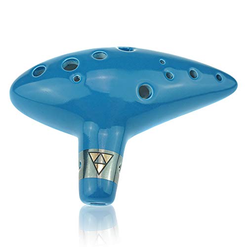 Ocarinawind 12 Hole Zelda Ocarina From Legend of Zelda Alto C Sky Blue Version Special Design Exclusive for Zelda Fans