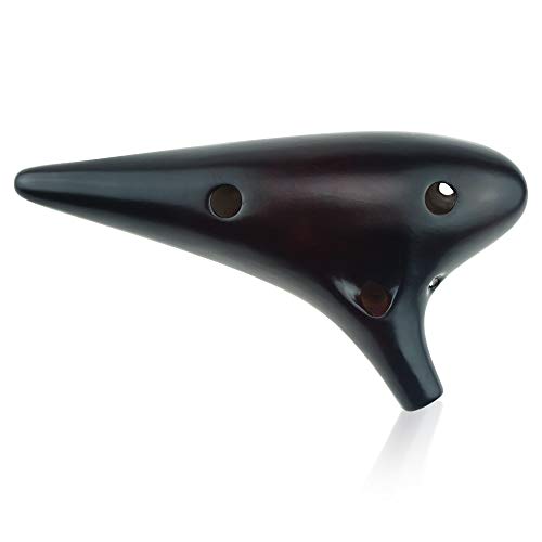 "The Voice of the Earth" 12 Hole Alto F Ocarina,Stawfired Burning Technology, Unique Design and Well Tuned,High Cost Performance,OcarinaWind