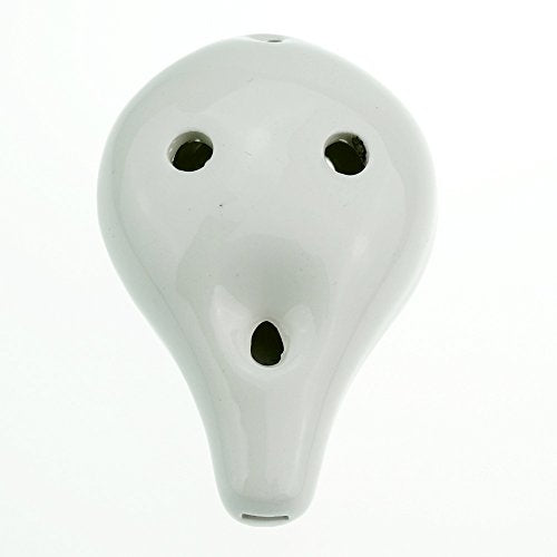 Hand Painting "Shan Shui" 6 Hole Ocarina,Alto C,Glazed Ceramic,Beautiful Design,Wine Bottle Style by OcarinaWind