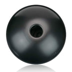 "OcarinaWind" Hand Pan in D Minor 11 Notes Steel Hand Drum,440HZ (22.8" (58cm), Black 11 Notes-D3 A3 B3b C4 D4 E4 F4 G4 A4 C5 D5) with Soft Hand Pan Bag