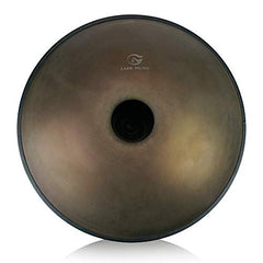 "Lark Music" hand pan in D Minor 9 notes steel hand drum (22.8" (58cm), Brozne Surface (D Minor) 9 notes D3 A Bb C D E F G A)
