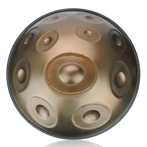 Ubersweet® Portable Handpan Hand Pan Hand Drum C-Key 6 Notes(A3 C4