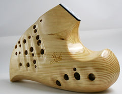 Bass Triple Chamber,key of C,pine Wooden Ocarina,unique Design and Exquisite Craft Wd33001