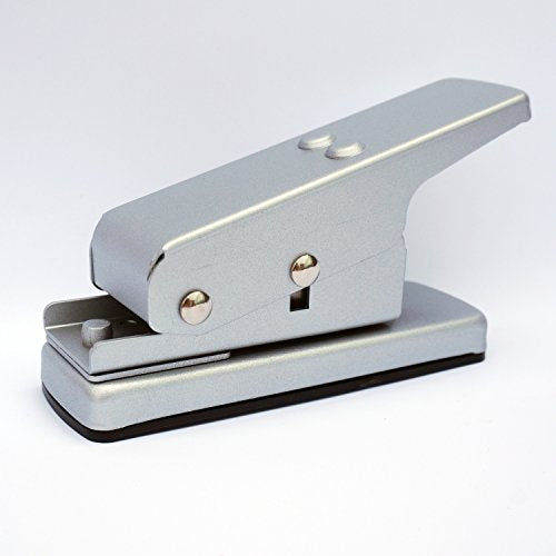 Delsing Pick Cutter a Guitar Pick Maker - Guitar Puncher Tool That Makes Custom Picks - Silver White