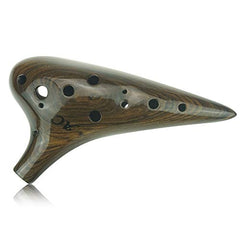 12 Hole Wooden Ocarina Alto C Sandalwood WD12003