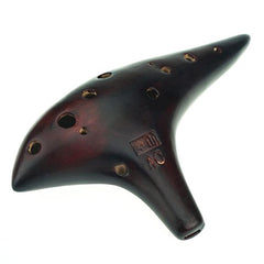 Special Design 12 hole Ocarina,Strawfire Pottery Ocarina,Alto C,Fit for Beginner and Professional Player