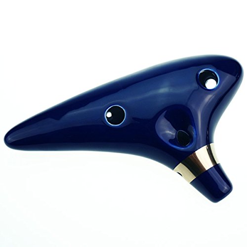 12 Hole Ocarina From Legend of Zelda Alto C Dark Blue for Any Level Available from OcarinaWind Music Instrument Gift Idea, Gift Idea