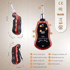 OW Portable Guitar Headphone Amp Synthesizer Pocket Guitar Plug Guitar Amplifier Rechargeable for Electric Guitar with Bluetooth Receiver Support 5 Effects: Clean/Chorus/Flanger/Metal/Wah